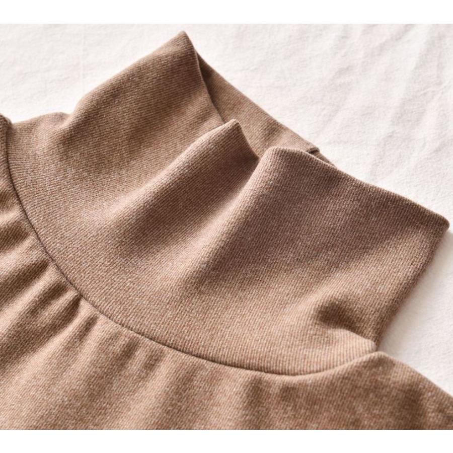 つけ襟 付け襟 レディース 女性 ファッション小物 ファッション雑貨 重ね着風 タートルネック ハイネック フェイクレイヤード ボーダー 単色 シンプ | plusnao | 08