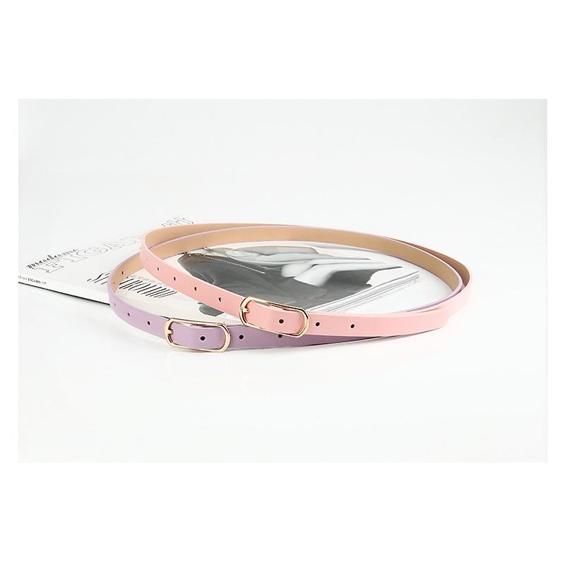 ベルト レディース 女性 婦人 ファッション小物 服飾小物 細ベルト レザー調 シンプル サイズ調節 かわいい おしゃれ カジュアル | plusnao | 05