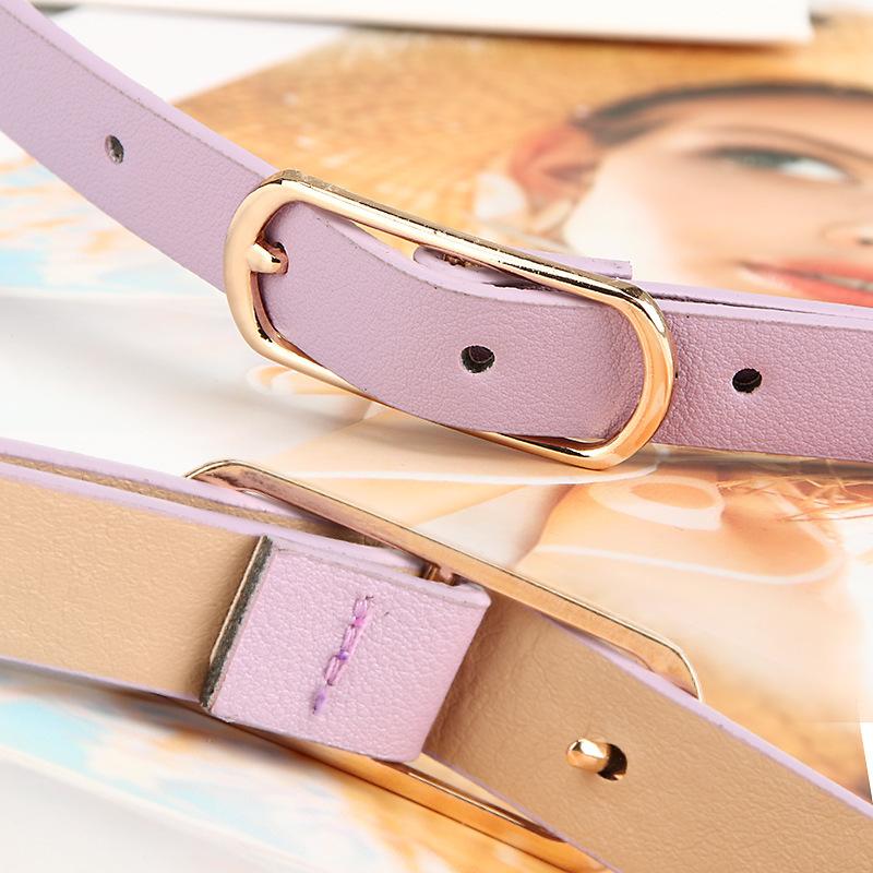 ベルト レディース 女性 婦人 ファッション小物 服飾小物 細ベルト レザー調 シンプル サイズ調節 かわいい おしゃれ カジュアル | plusnao | 07