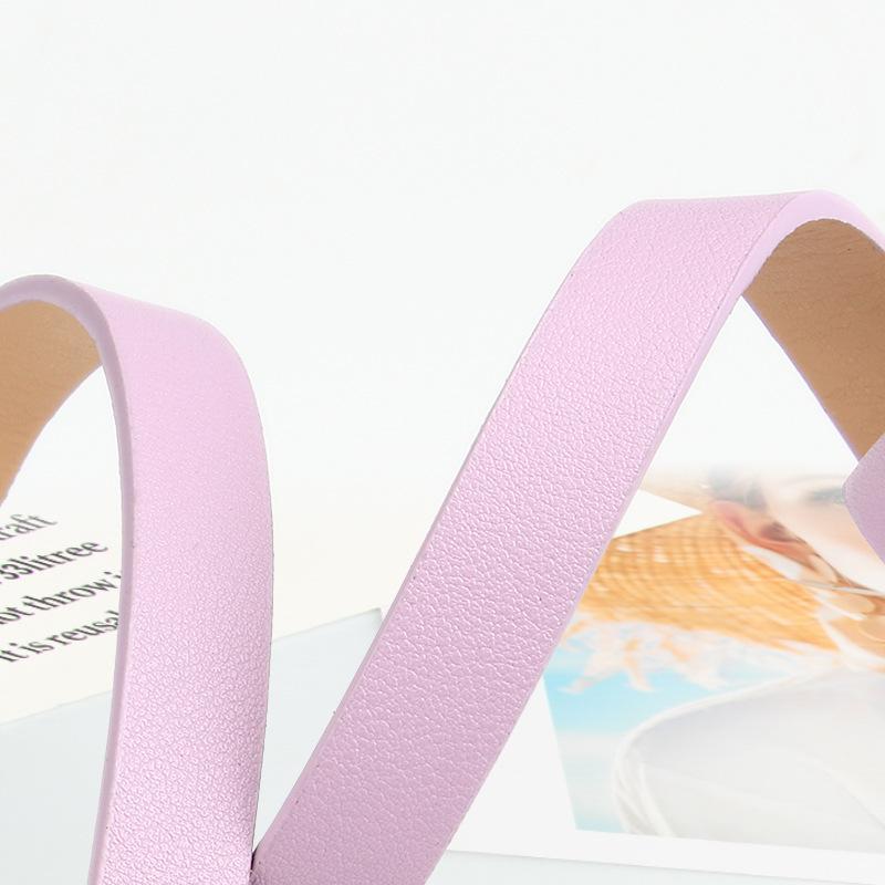 ベルト レディース 女性 婦人 ファッション小物 服飾小物 細ベルト レザー調 シンプル サイズ調節 かわいい おしゃれ カジュアル | plusnao | 08