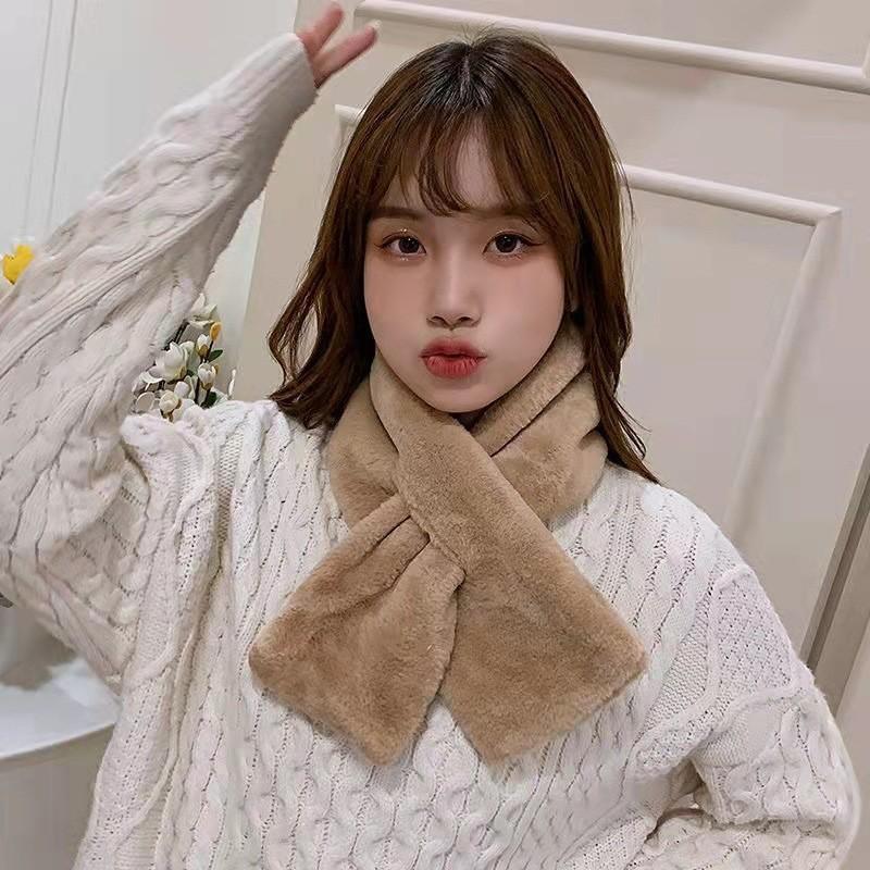 ティペット マフラー レディース 女性用 無地 かわいい おしゃれ シンプル 防寒 もこもこ ふわふわ あったか 暖かい 普段使い カラバリ豊富 プレ | plusnao | 03