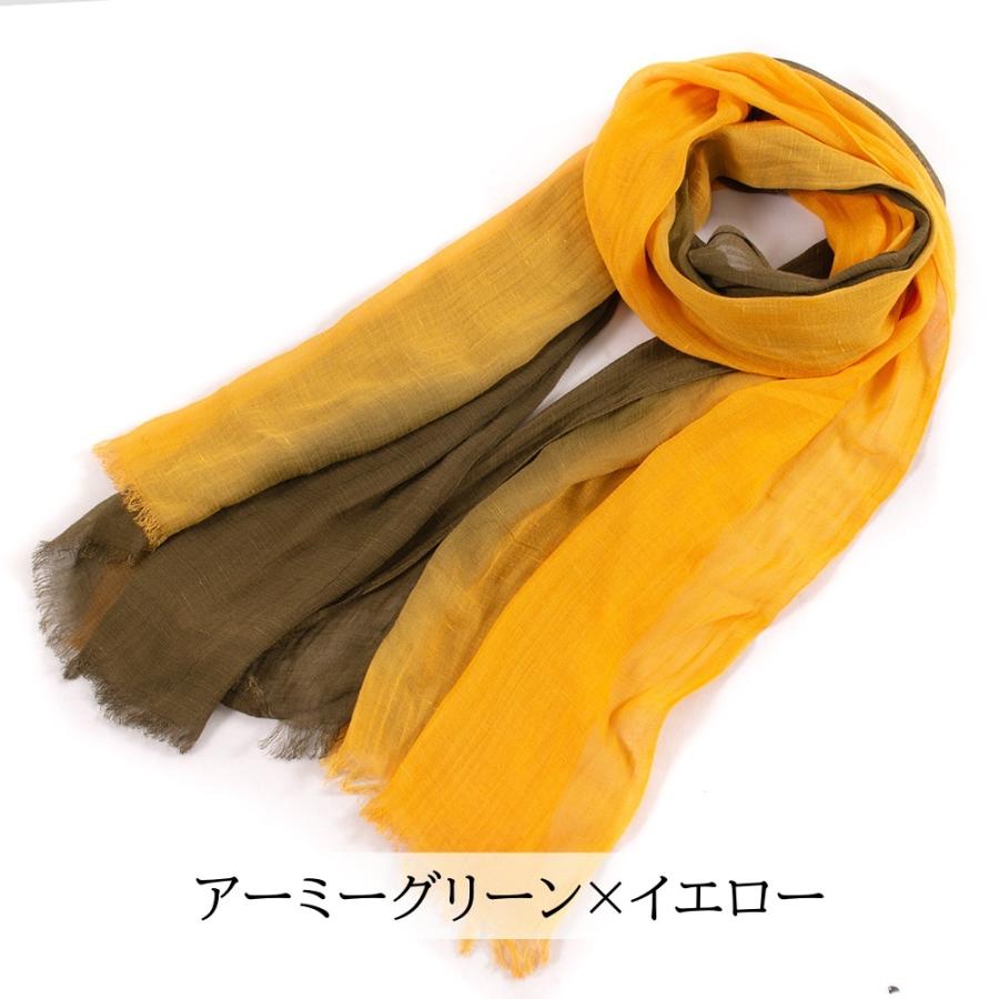 新品　PLISATS PLEASE! イエロー ストール　ショール カラーリネン 大判ストール レモンイエロー 0506YW | iichi 日々