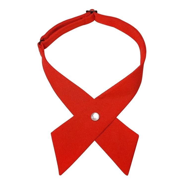 クロスタイ 学生用リボン ネクタイ レディース 制服 学生服 業務用 レストラン キッチン イベント パーティー コスチューム 衣装 無地 単色 シン | plusnao | 05