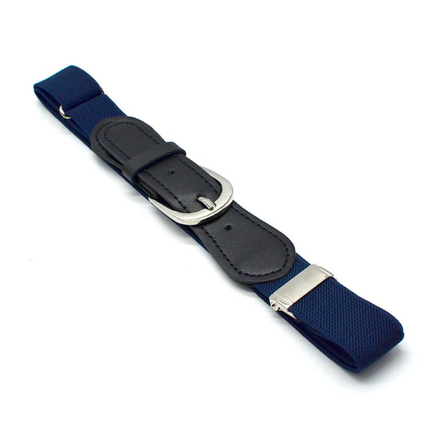 ゴムベルト キッズ 子供用 男の子 女の子 無地 サイズ調整可能 バックル付き 伸縮性 ストレッチ シンプル かっこいい おしゃれ ファッション小物 | plusnao | 03