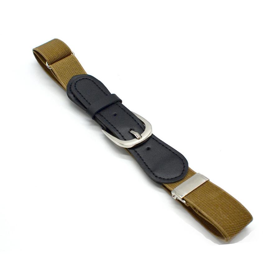 ゴムベルト キッズ 子供用 男の子 女の子 無地 サイズ調整可能 バックル付き 伸縮性 ストレッチ シンプル かっこいい おしゃれ ファッション小物 | plusnao | 04