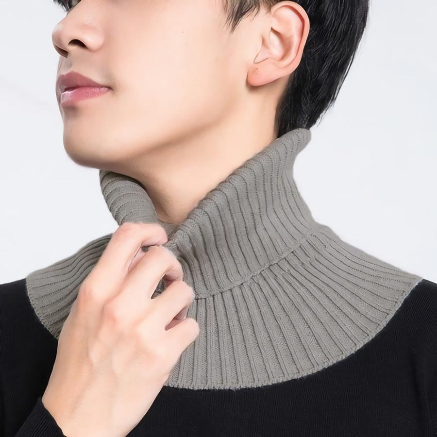 plusnao（プラスナオ） つけ襟 メンズ 付け襟 ニット タートルネック