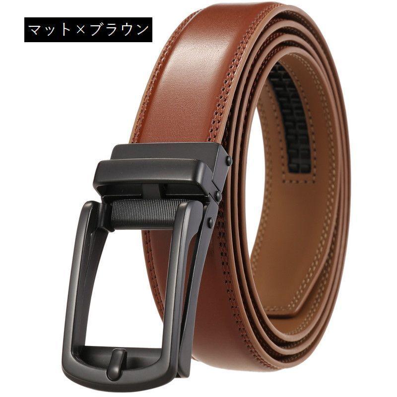 plusnao ベルト メンズ 男性 紳士用 穴なし バックル オートロック