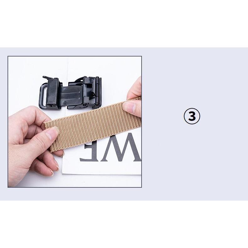 ベルト メンズ 男性用 穴なし 無段階調整 ガチャベルト 作業ベルト ワークベルト ナイロン 長さ調節可能 穴無し カジュアル おしゃれ アウトドア | plusnao | 16