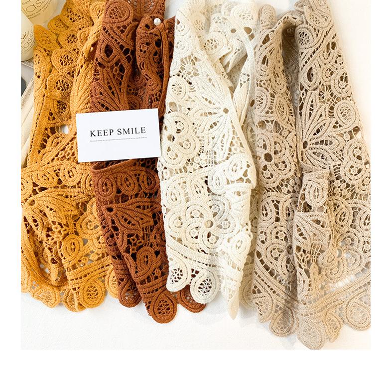 付け襟 つけ襟 レディース 女性 婦人 かぎ針編み レース羽織 ボレロ 透かし 重ね着風 おしゃれ かわいい カジュアル | plusnao | 10