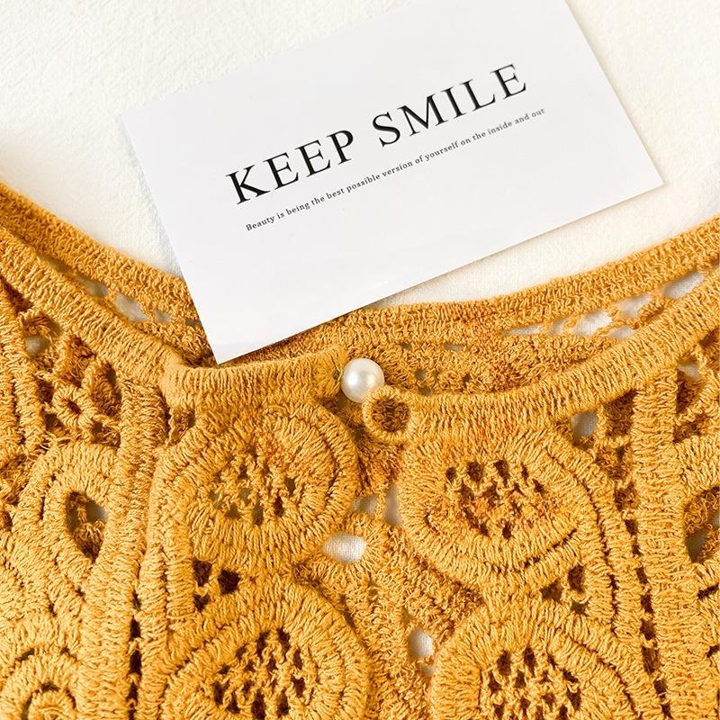 付け襟 つけ襟 レディース 女性 婦人 かぎ針編み レース羽織 ボレロ 透かし 重ね着風 おしゃれ かわいい カジュアル | plusnao | 04