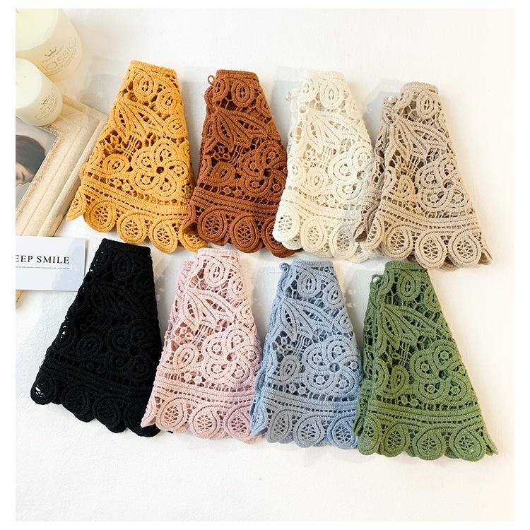 付け襟 つけ襟 レディース 女性 婦人 かぎ針編み レース羽織 ボレロ 透かし 重ね着風 おしゃれ かわいい カジュアル | plusnao | 05