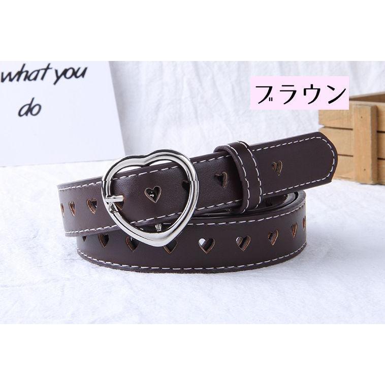 plusnao（プラスナオ） ベルト レディース ハート 穴あり ハート