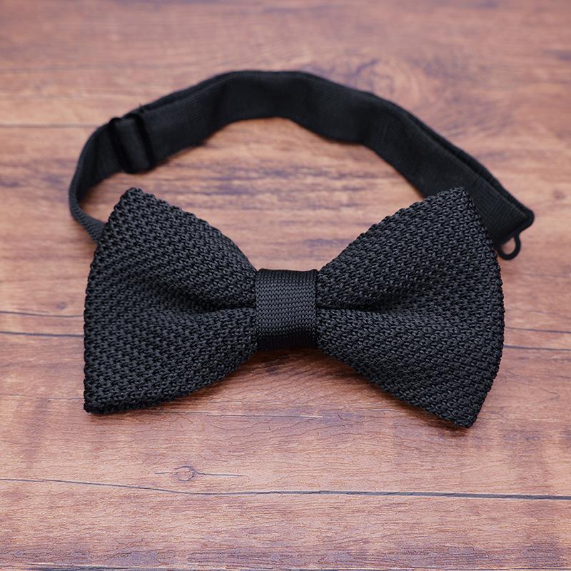 蝶ネクタイ ニットタイ メンズ レディース ジュニア ボウタイ カジュアル フォーマル シンプル リボン 結婚式 パーティー セレモニー イベント | plusnao | 04