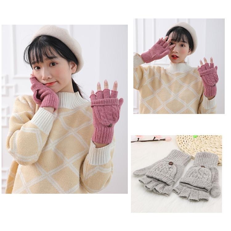 【ふわふわ暖かで冬にぴったり♡】HERMES 手袋 指ありorなし 手袋 水玉 おしゃれ 2023 グローブ レディース