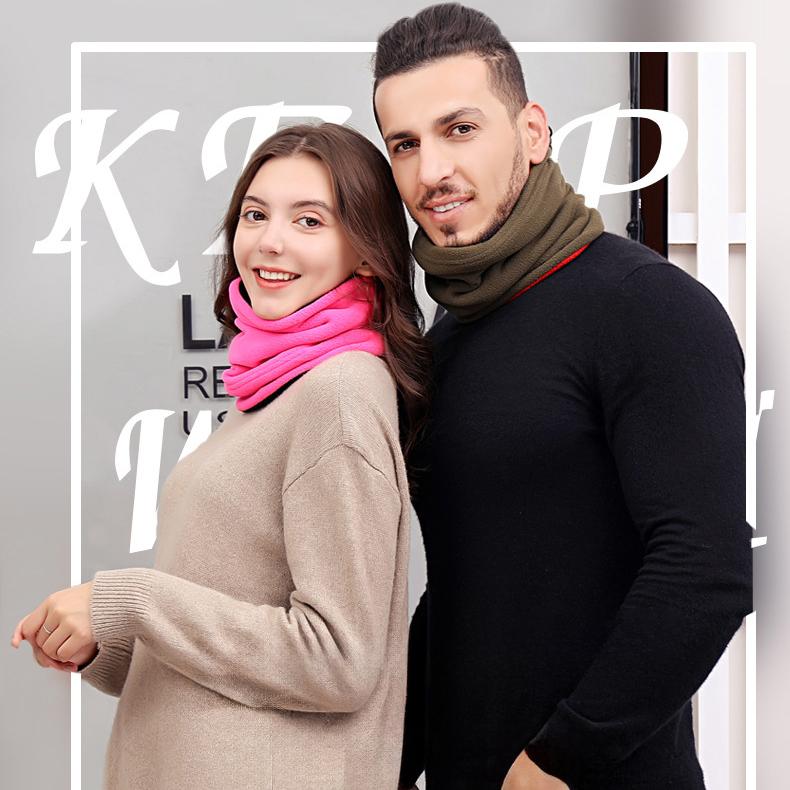 ネックウォーマー フェイスマスク 裏起毛 首 顔 ガード カバー サイズ調節 保温 防寒 暖かい あったか 冬 通学 出勤 スキー ウォーキング ラン | plusnao | 03