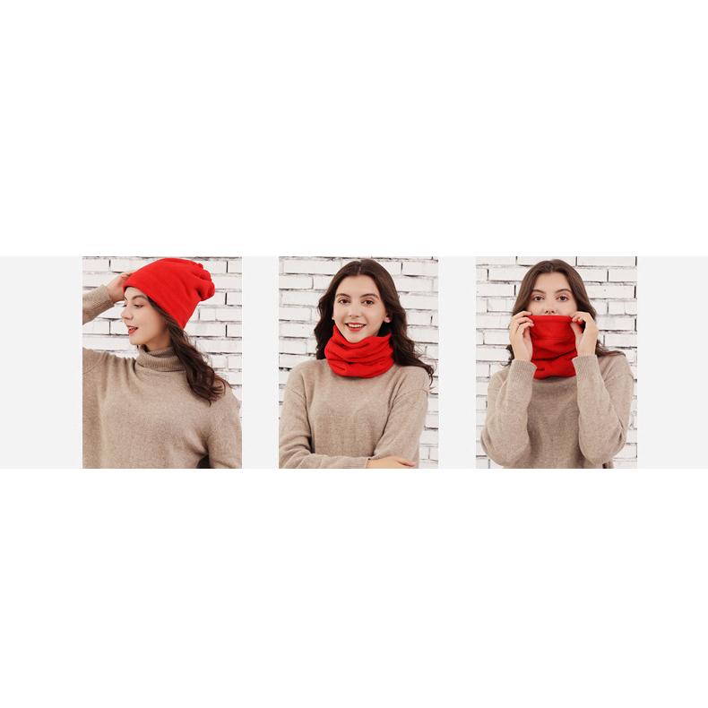 ネックウォーマー フェイスマスク 裏起毛 首 顔 ガード カバー サイズ調節 保温 防寒 暖かい あったか 冬 通学 出勤 スキー ウォーキング ラン | plusnao | 04