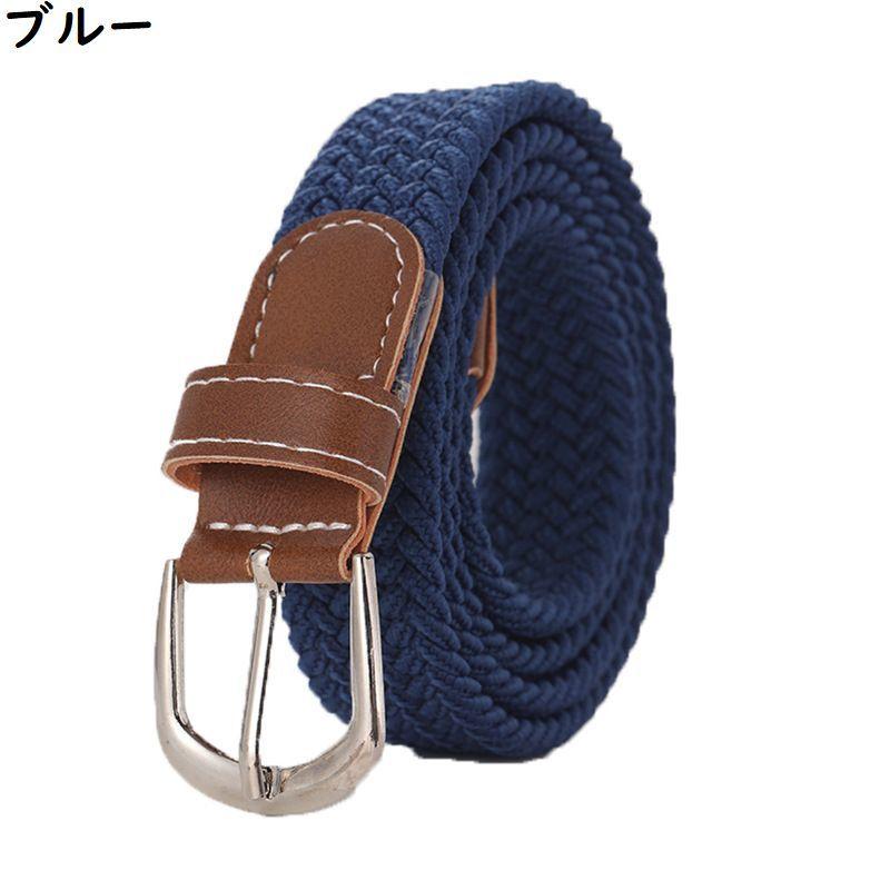 メッシュベルト メンズ レディース キャンバス バックル 編み込み ウエストマーク カジュアル ピンバックル ファッションベルト | plusnao | 14