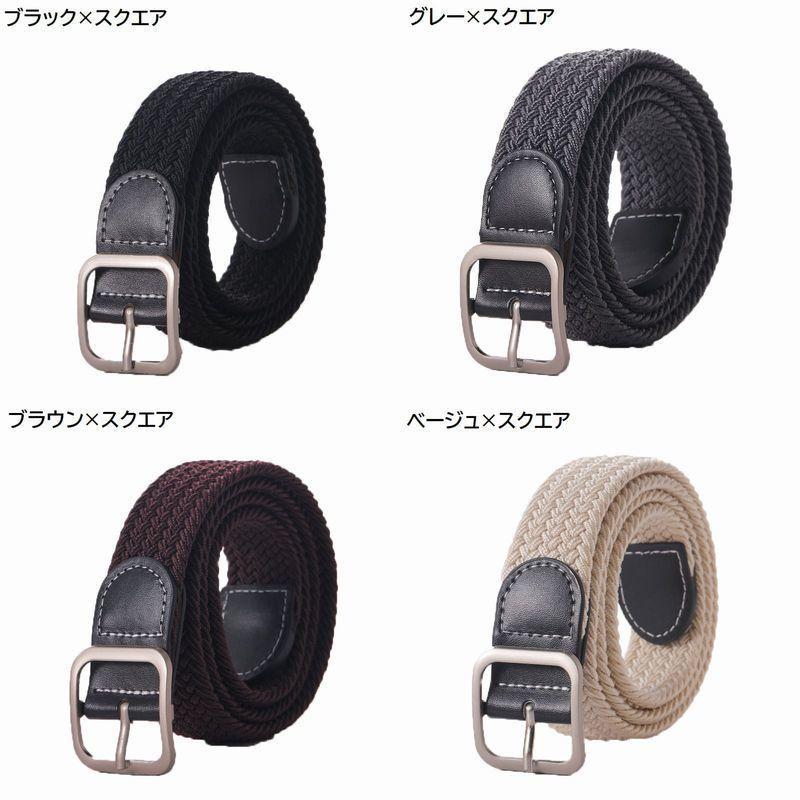 メッシュベルト メンズ レディース キャンバス バックル 編み込み ウエストマーク カジュアル ピンバックル ファッションベルト | plusnao | 16