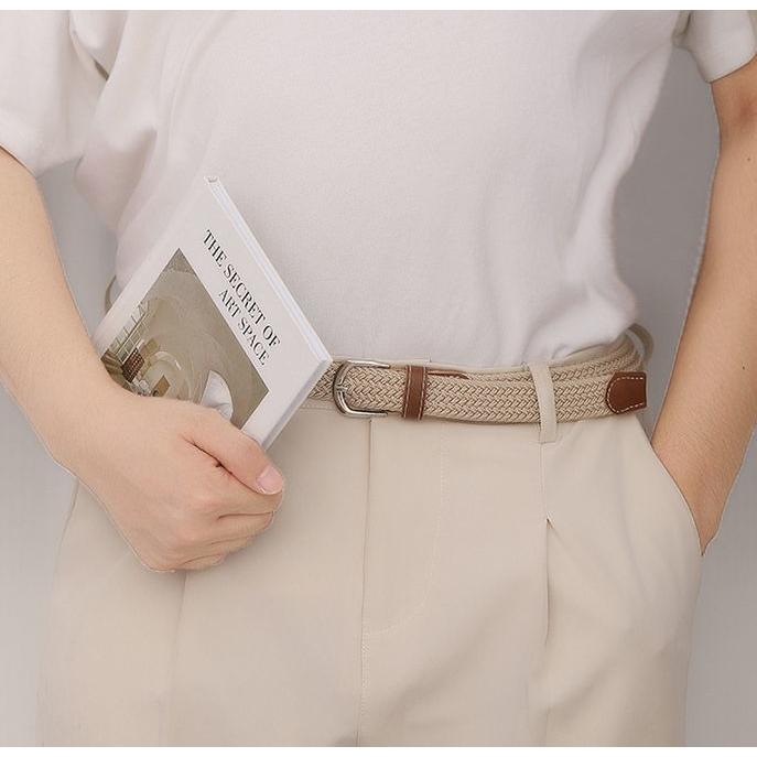 メッシュベルト メンズ レディース キャンバス バックル 編み込み ウエストマーク カジュアル ピンバックル ファッションベルト | plusnao | 02