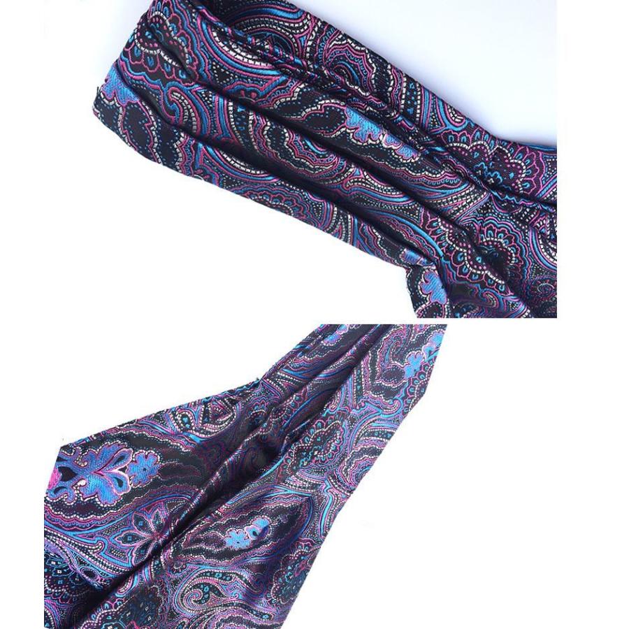 アスコットタイ 単品 ストールタイプ フォーマル メンズ 男性用 紳士用 結婚式 二次会 パーティー イベント 講演会 カジュアル 無地 ペイズリー柄 | plusnao | 07