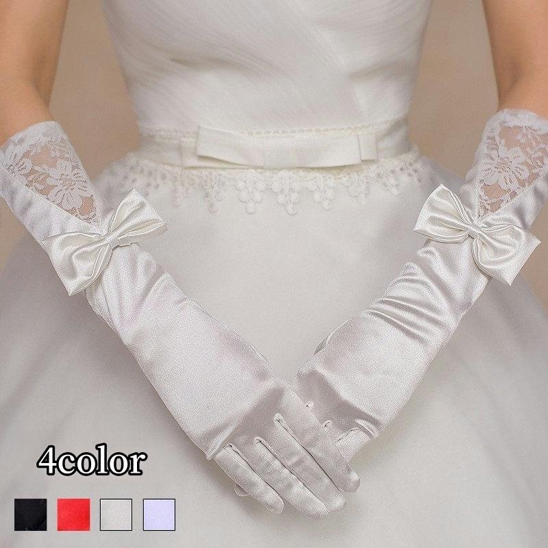 plusnao ウエディンググローブ サテングローブ ミディアム丈