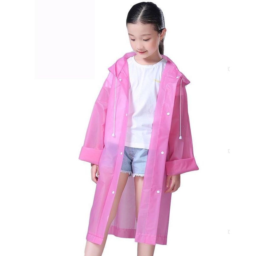 New限定品 レインコート 雨ガッパ キッズ ジュニア 子ども用 子供服 女の子 長袖 長め スナップボタン フード付き 透け感 無地 単色 シンプル かわいい 防 Baruun Urt Su Gov Mn