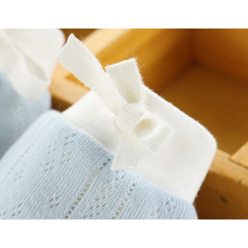 ベビーミトン ベビー用品 赤ちゃん用品 ミトン 手袋 ベビー 赤ちゃん 新生児 リボン 無地 可愛い かわいい 保護 引っ掻き防止 男の子 女の子 男 | plusnao | 03