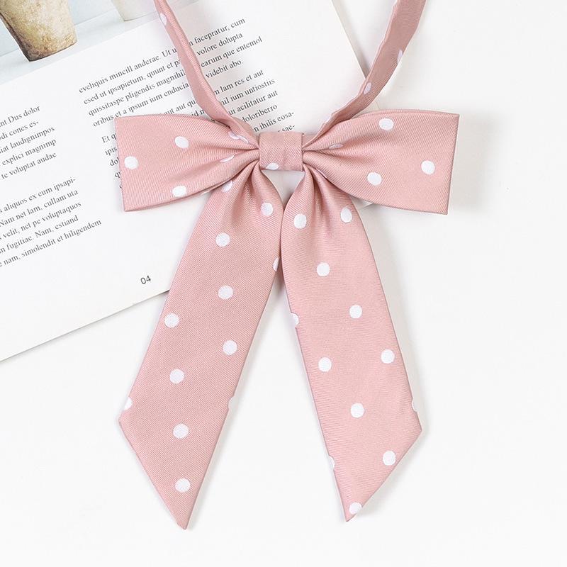 リボンタイ スクール風 制服リボン 単品 1個 ドット柄 水玉 蝶ネクタイ レディース 女性用 女子 学生服 コスプレ 学校 ブレザー カジュアル デ | plusnao | 06