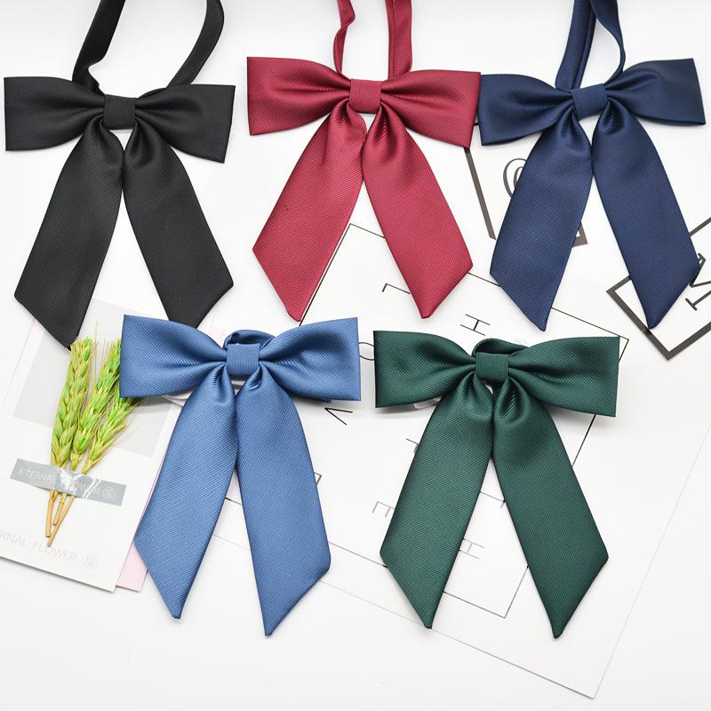 スクールリボン 制服リボン リボンタイ ボウタイ プレタイ 蝶ネクタイ レディース チェック柄 ワンタッチ コスプレ 学生服 制服 かわいい おしゃれ | plusnao | 01