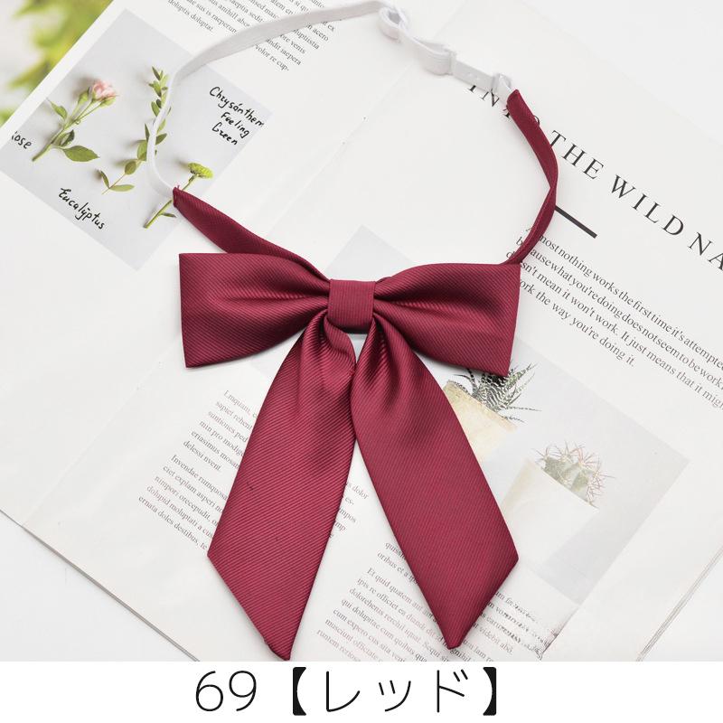 スクールリボン 制服リボン リボンタイ ボウタイ プレタイ 蝶ネクタイ レディース チェック柄 ワンタッチ コスプレ 学生服 制服 かわいい おしゃれ | plusnao | 04