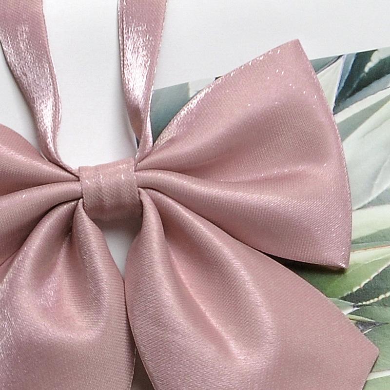 リボンタイ 蝶ネクタイ リボンネクタイ レディース 女性 お揃い ペアルック ファッション雑貨 学生風 制服風 女子高生風 JK風 無地 シンプル カ | plusnao | 03