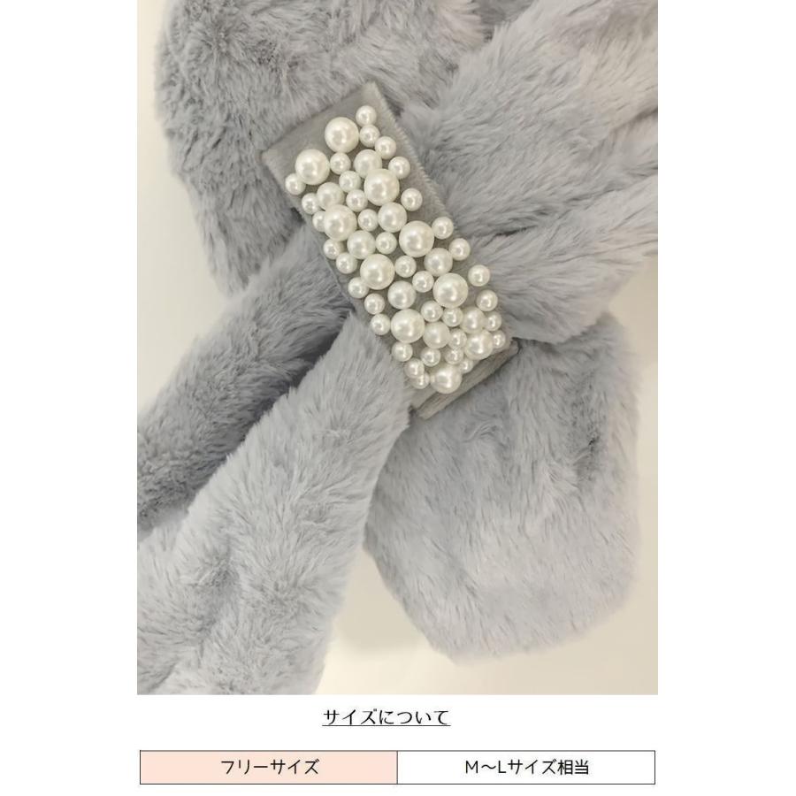 ティペット マフラー レディース フェイクファー ふわふわ 防寒 暖かい あったか 秋冬 ストール スヌード ネックウォーマー | plusnao | 39