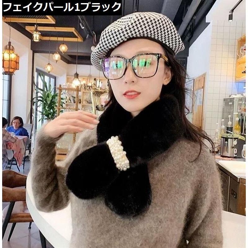 ティペット マフラー レディース フェイクファー ふわふわ 防寒 暖かい あったか 秋冬 ストール スヌード ネックウォーマー | plusnao | 28