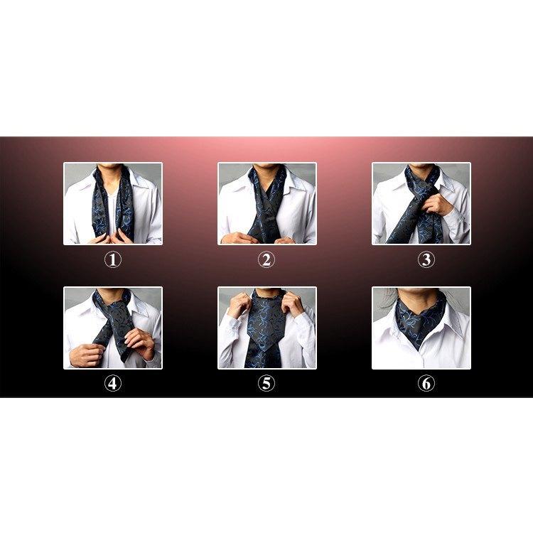 アスコットタイ ストールタイプ フォーマル メンズ 男性用 紳士用 総柄 ペイズリー柄 迷彩 結婚式 二次会 パーティー イベント 講演会 おしゃれ | plusnao | 18