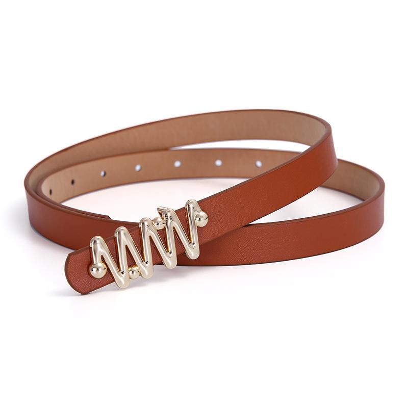 plusnao（プラスナオ） ベルト レディース レザー調 ギザギザ おしゃれ