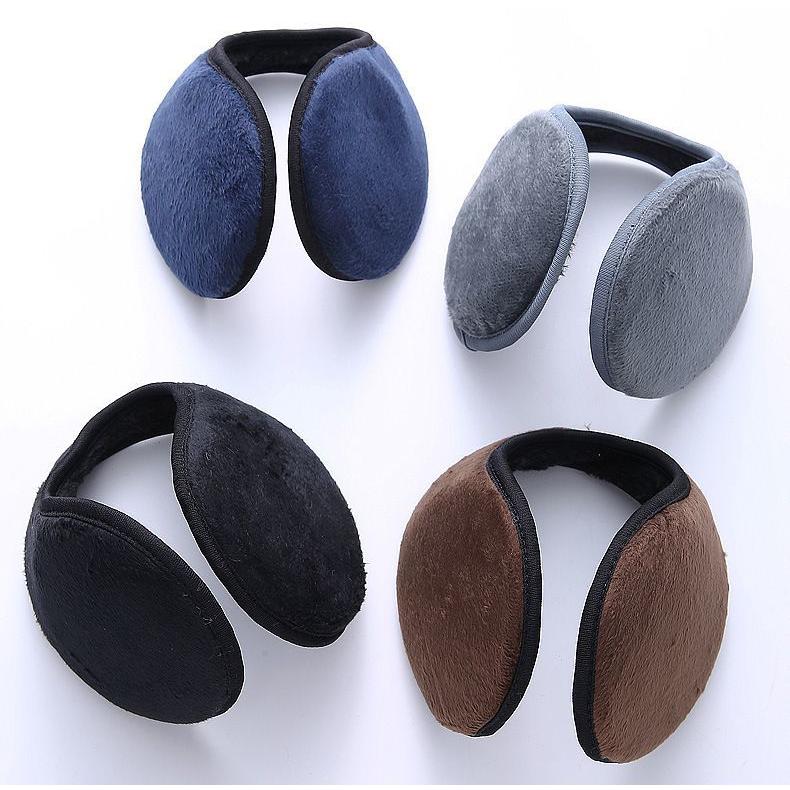 イヤーマフ イヤーウォーマー 耳あて 耳当て 男女兼用 フリース 裏起毛 裏ボア エコファー 防寒 防風 暖かい 保温 | plusnao | 05