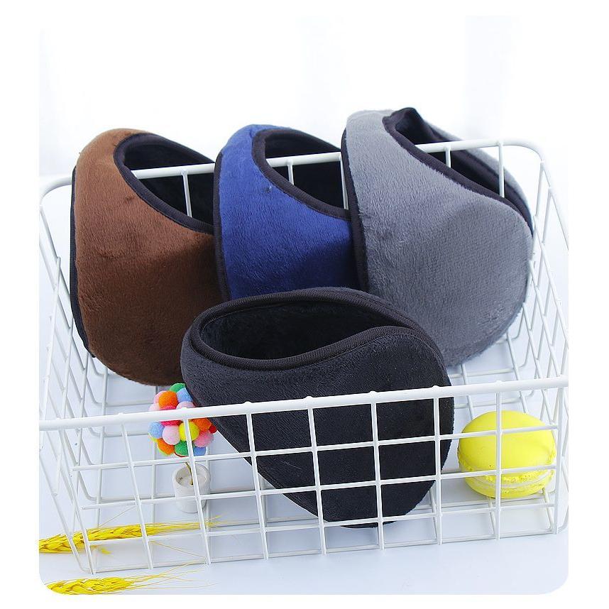 イヤーマフ イヤーウォーマー 耳あて 耳当て 男女兼用 フリース 裏起毛 裏ボア エコファー 防寒 防風 暖かい 保温 | plusnao | 06