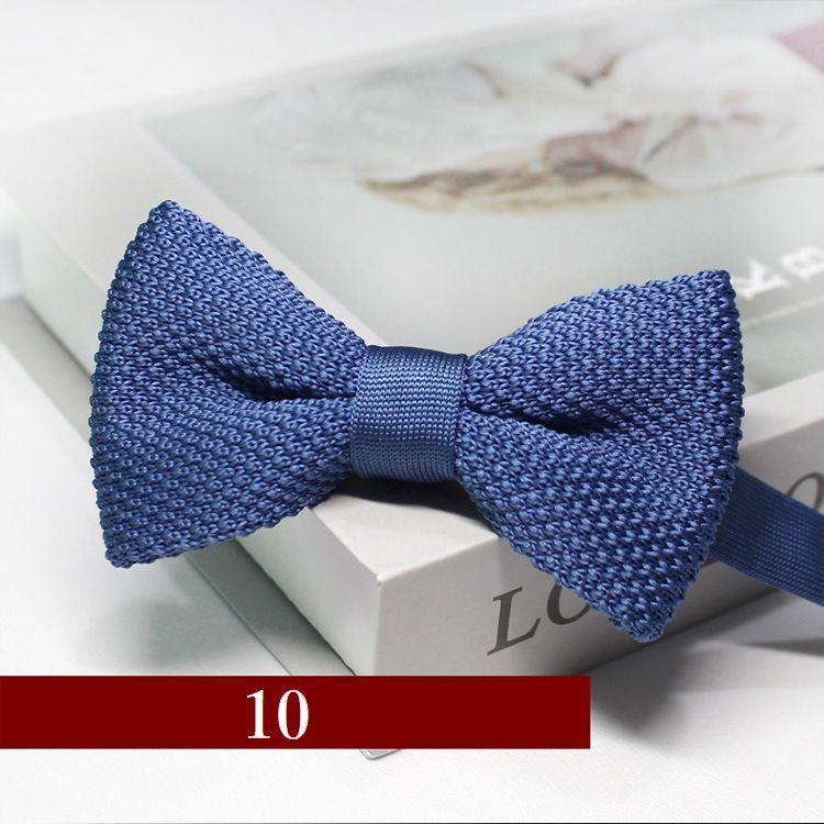 蝶ネクタイ ボウタイ メンズ レディース 男女兼用 ユニセックス ニット フォーマル リボン 調節可能 ソリッドカラー シンプル おしゃれ ファッショ | plusnao | 10