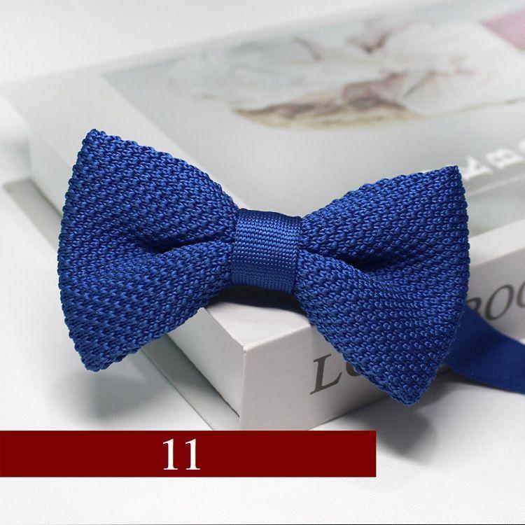 蝶ネクタイ ボウタイ メンズ レディース 男女兼用 ユニセックス ニット フォーマル リボン 調節可能 ソリッドカラー シンプル おしゃれ ファッショ | plusnao | 11