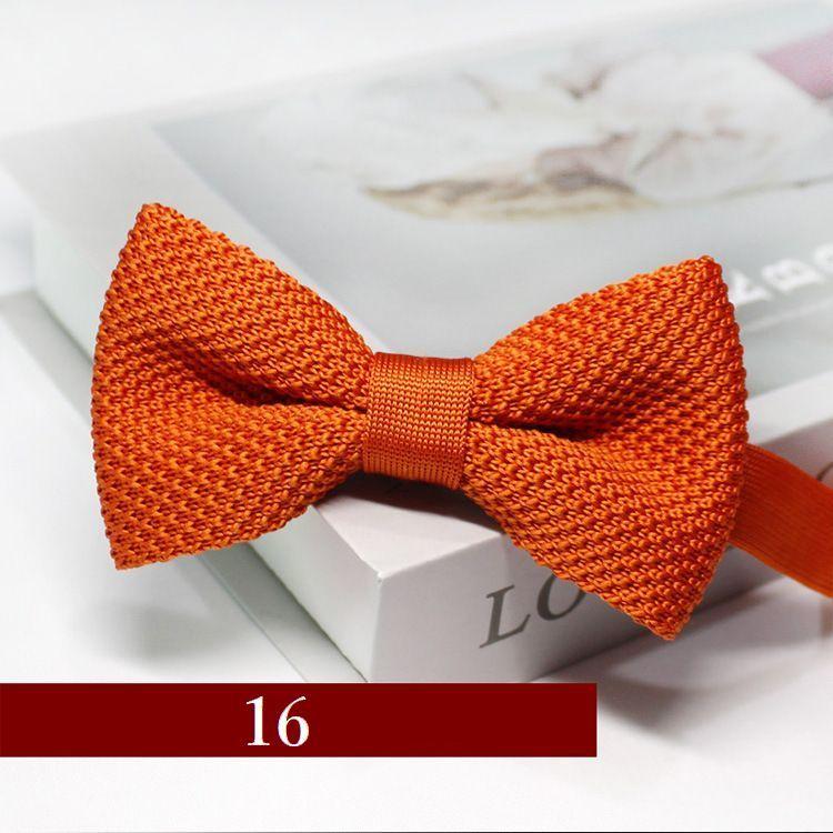 蝶ネクタイ ボウタイ メンズ レディース 男女兼用 ユニセックス ニット フォーマル リボン 調節可能 ソリッドカラー シンプル おしゃれ ファッショ | plusnao | 16