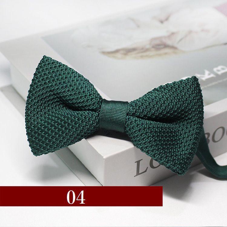 蝶ネクタイ ボウタイ メンズ レディース 男女兼用 ユニセックス ニット フォーマル リボン 調節可能 ソリッドカラー シンプル おしゃれ ファッショ | plusnao | 04