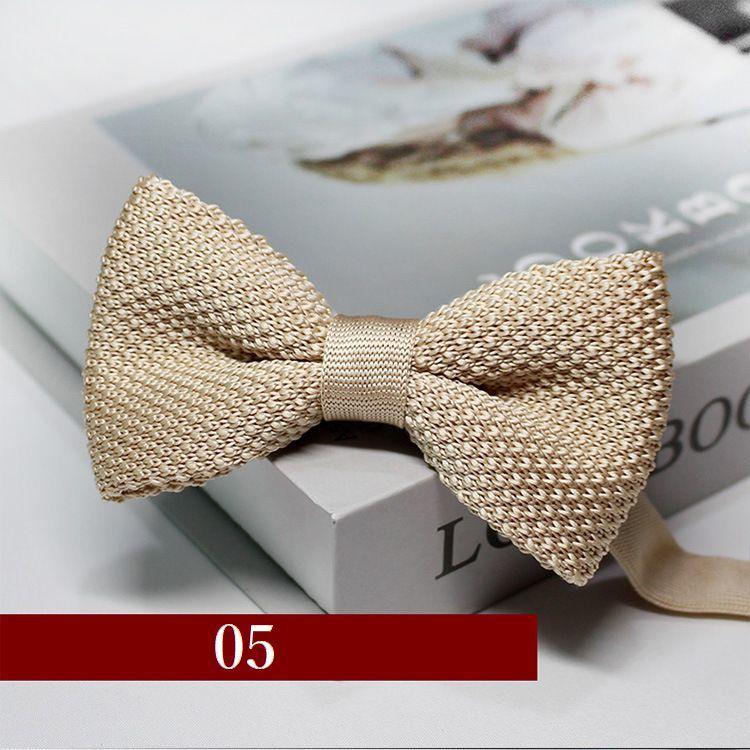 蝶ネクタイ ボウタイ メンズ レディース 男女兼用 ユニセックス ニット フォーマル リボン 調節可能 ソリッドカラー シンプル おしゃれ ファッショ | plusnao | 05