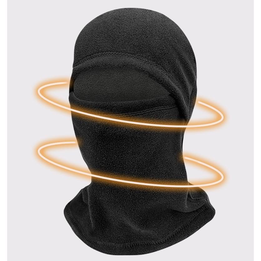 目出し帽 フェイスマスク バラクラバ メンズ レディース ユニセックス 男性 女性 男女兼用 防寒具 帽子 フード かぶる 暖かい 冬 シンプル | plusnao | 05