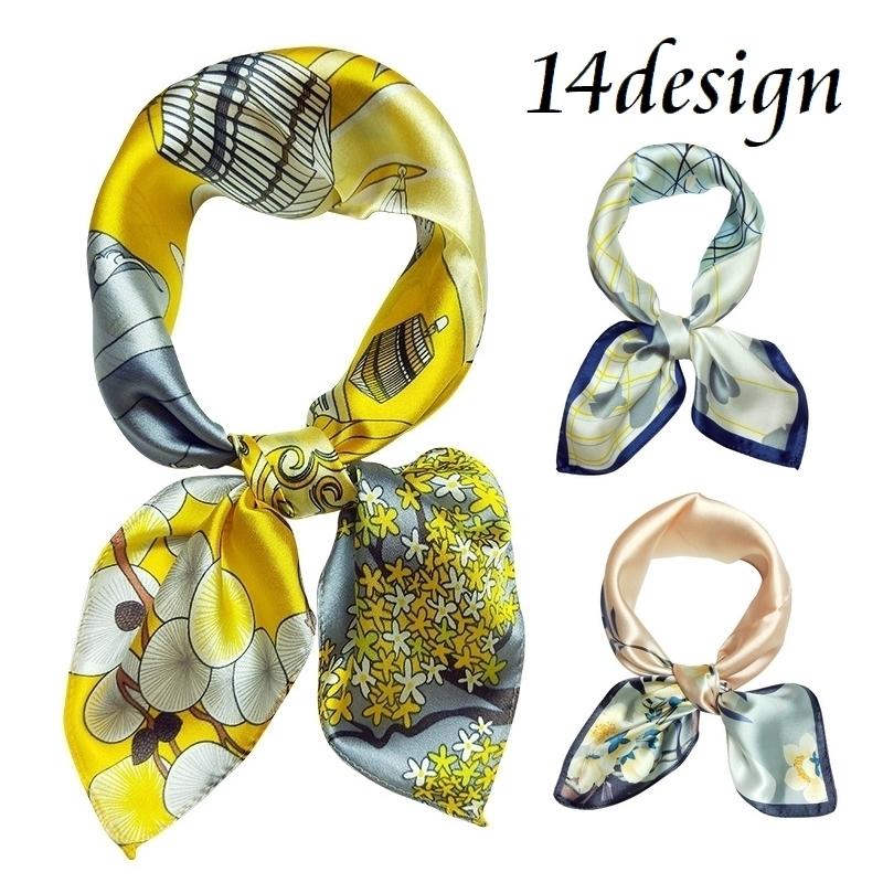 国際ブランド スカーフ レディース 正方形 女性用 婦人用 ストール シルク バンダナ バッグ用アクセサリー ヘッドアクセサリー 花柄 フラワー エレガント おしゃ1 370円
