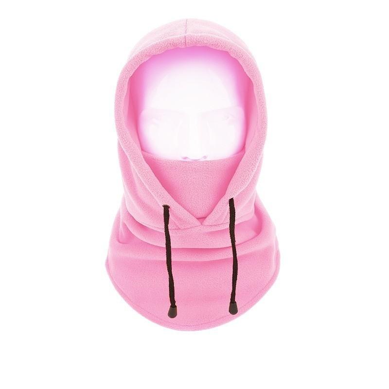 フードウォーマー ネックウォーマー バラクラバ レディース メンズ 男女兼用 黒 茶色 ピンク 青 フリース シンプル もこもこ あったか 防寒 お出 | plusnao | 14