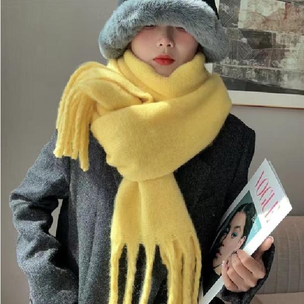 マフラー ストール レディース メンズ 無地 シンプル カラバリ豊富 あったか 防寒 かわいい ヘビロテ 冬 お出かけ | plusnao | 05