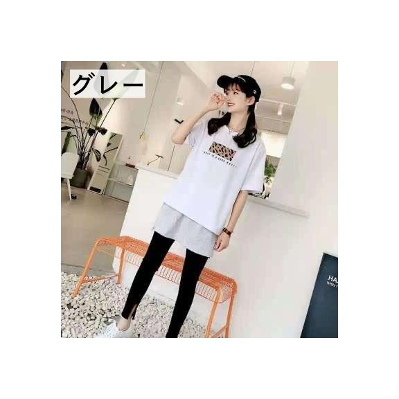 付け裾 つけ裾 フェイクレイヤードシャツ レディース 女性 ウエストゴム スカート 無地 重ね着風 体型カバー 大きいサイズ カジュアル かわいい お | plusnao | 15