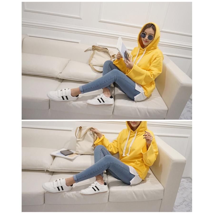 付け裾 つけ裾 フェイクレイヤードシャツ レディース 女性 ウエストゴム スカート 無地 重ね着風 体型カバー 大きいサイズ カジュアル かわいい お | plusnao | 04