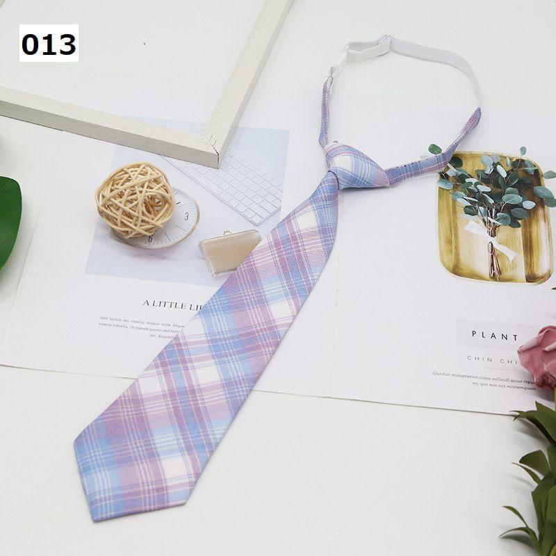 スクールネクタイ ワンタッチネクタイ 女子学生 男子学生 チェック柄 ゴム仕様 簡単装着 結ばない おしゃれ かわいい 制服 ユニフォーム スクール | plusnao | 28