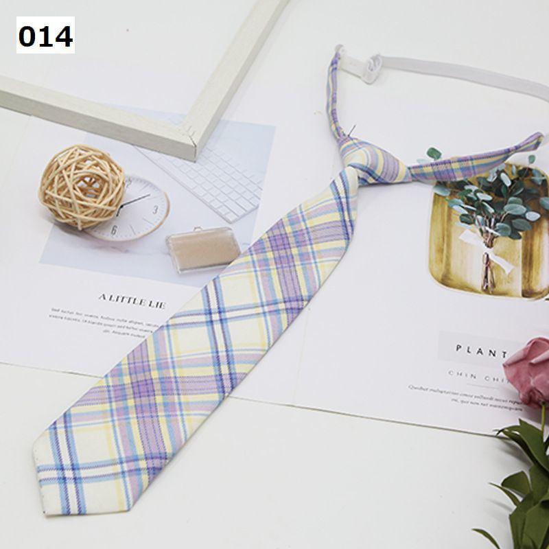 スクールネクタイ ワンタッチネクタイ 女子学生 男子学生 チェック柄 ゴム仕様 簡単装着 結ばない おしゃれ かわいい 制服 ユニフォーム スクール | plusnao | 29